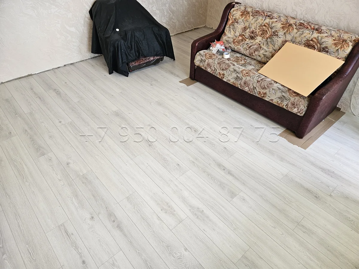 Укладка ламината в комнате — фото выполненной работы