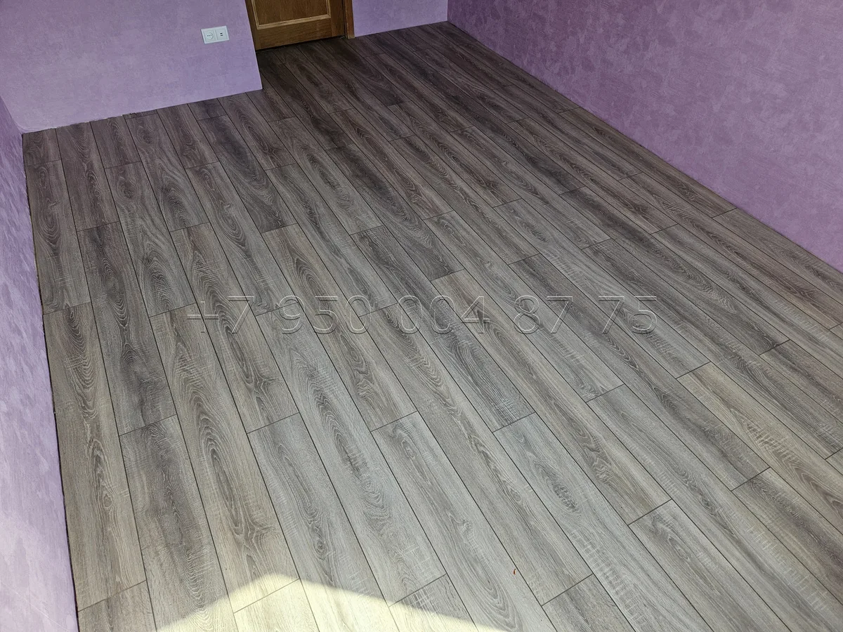 Укладка ламината в комнате — фото выполненной работы