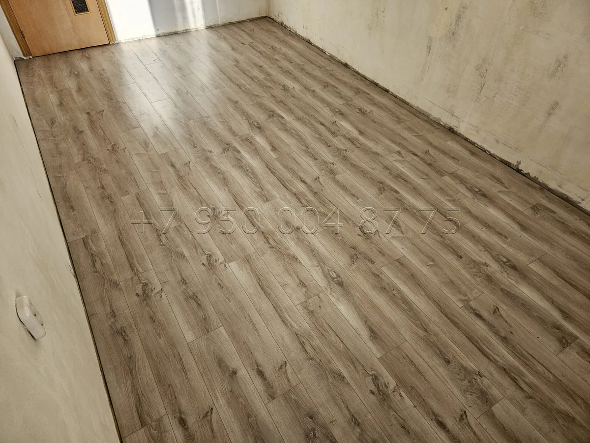 Укладка ламината в комнатах — фото выполненной работы
